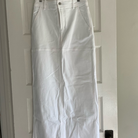 NWT ALC Hunter Denim Maxi Skirt in White - Picture 9 of 9